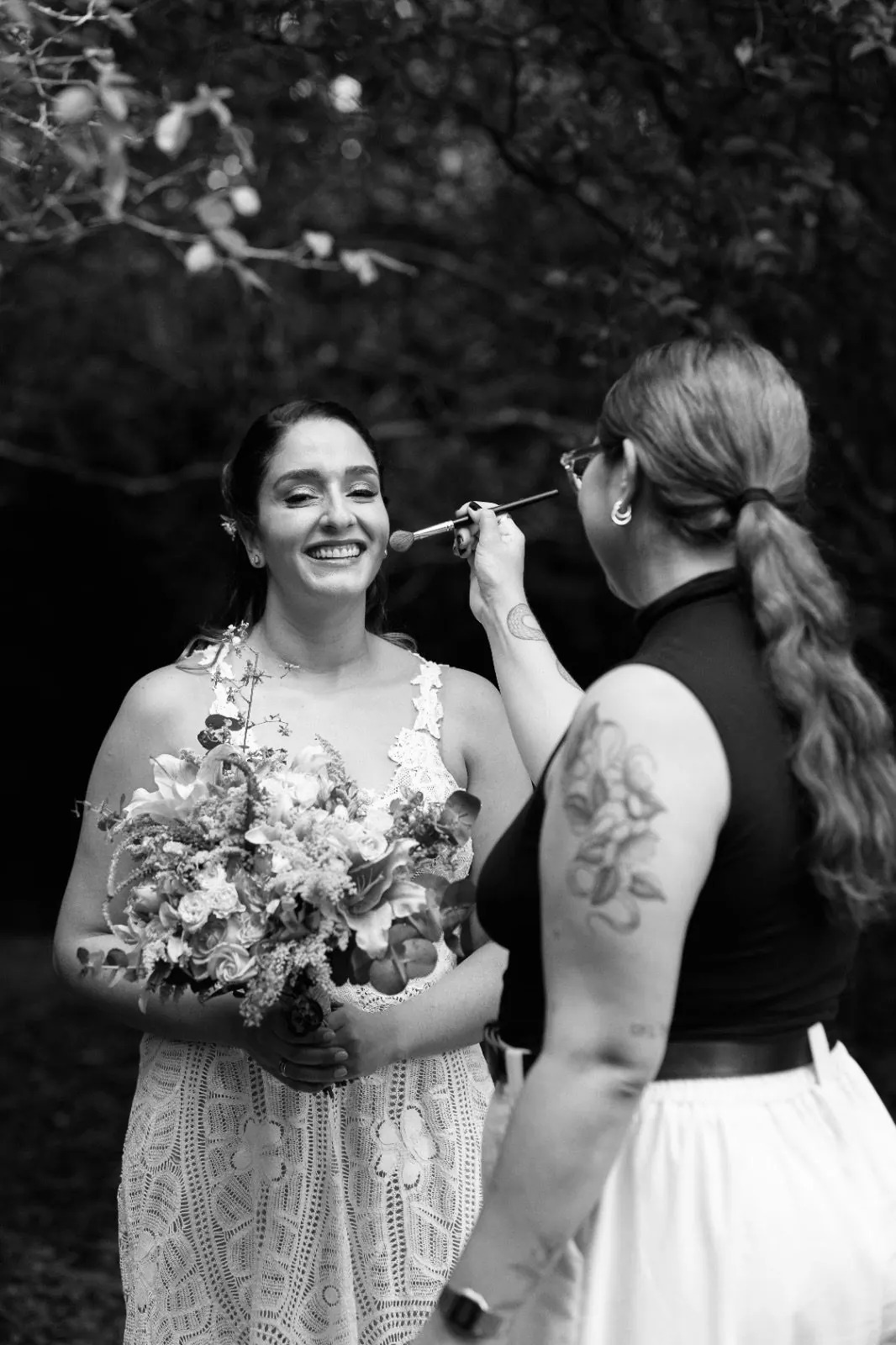 Gabriela with a bride